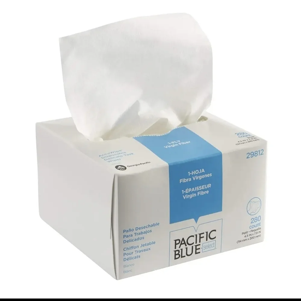 Pacifica Pacific Blue White Cleaning Wipes Box